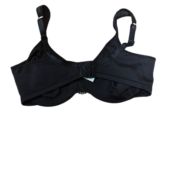WonderBra W1983 Black Lace Bra 42DD Underwire Lightly Lined Plus Size Classic - Picture 2 of 4